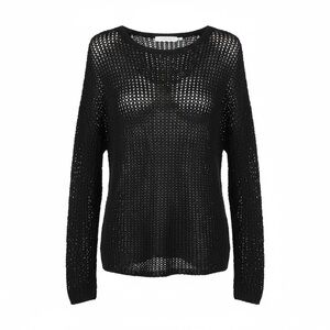 Mustard Seed Black Knit Crew Neck Sweater